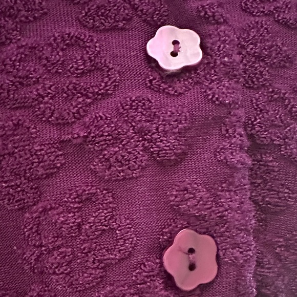 Purple Button-Up Top - Picture 3 of 4
